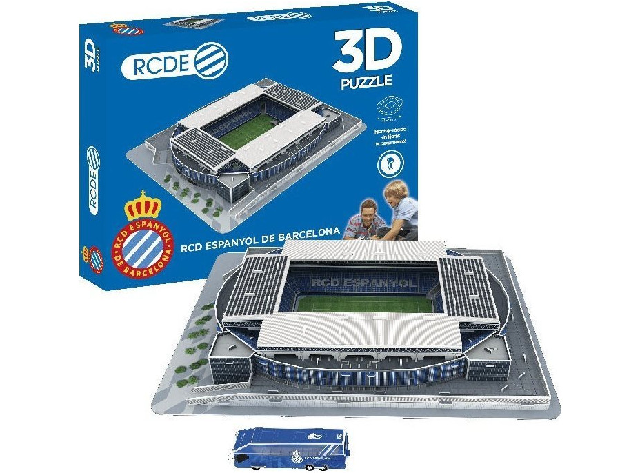 3D PUZZLE STADIUM 3D puzzle Štadión Stage Front - RCD Espanyol de Barcelona
