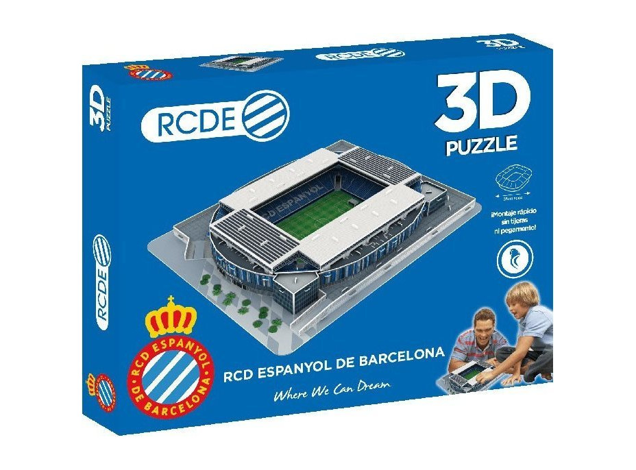 3D PUZZLE STADIUM 3D puzzle Štadión Stage Front - RCD Espanyol de Barcelona