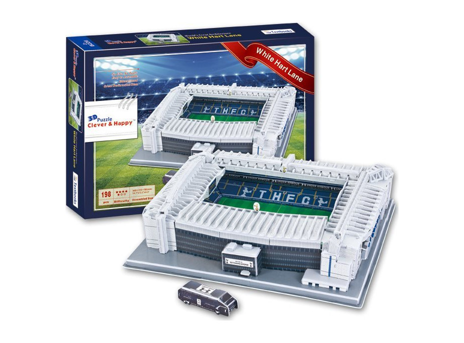 CLEVER&HAPPY 3D puzzle Štadión White Hart Lane - FC Tottenham Hotspur 198 dielikov