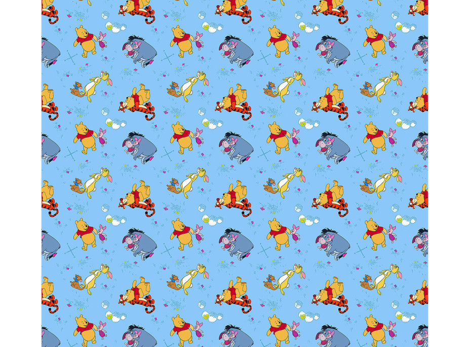 Detský záves DISNEY - Medvedík PÚ s kamarátmi - 140x245 cm