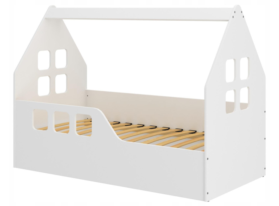 Detská domčeková posteľ KIDHOUSE - sonoma - ľavá - 160x80 cm