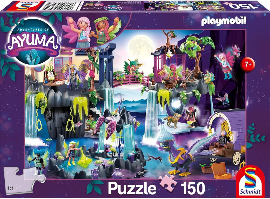 SCHMIDT Puzzle Playmobil Ayuma: Tajomné dobrodružstvá 150 dielikov