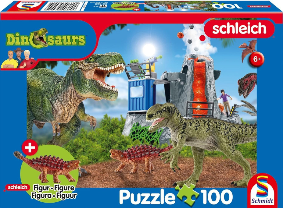 SCHMIDT Puzzle Schleich Dinosaury z praveku 100 dielikov + figúrka Schleich