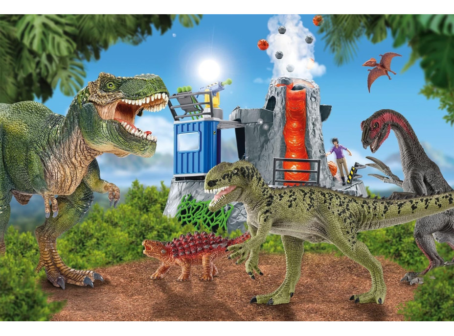 SCHMIDT Puzzle Schleich Dinosaury z praveku 100 dielikov + figúrka Schleich