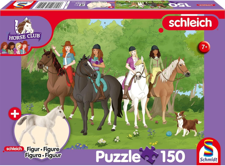 SCHMIDT Puzzle Schleich Výlet do prírody 150 dielikov + figúrka Schleich