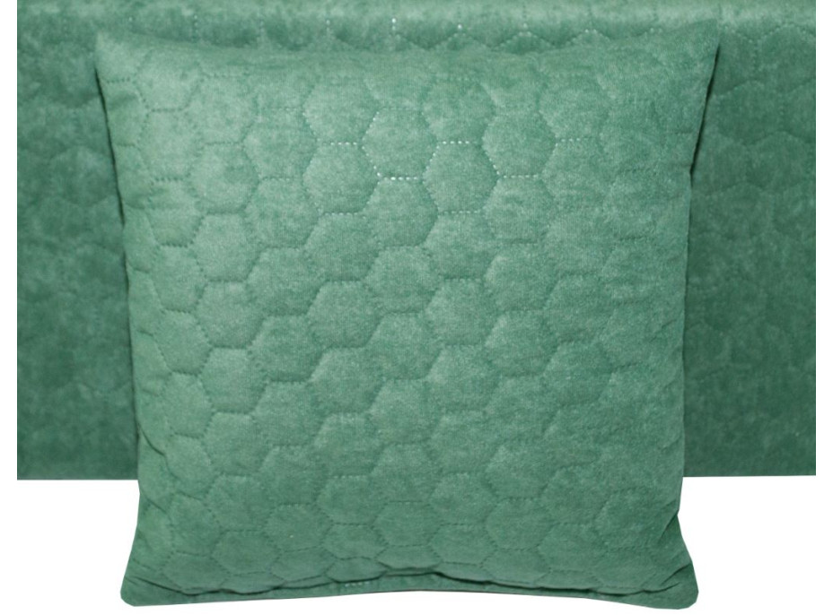 Rozkladacie molitanové kreslo (matrace) HONEY - prešívané tmavo zelené
