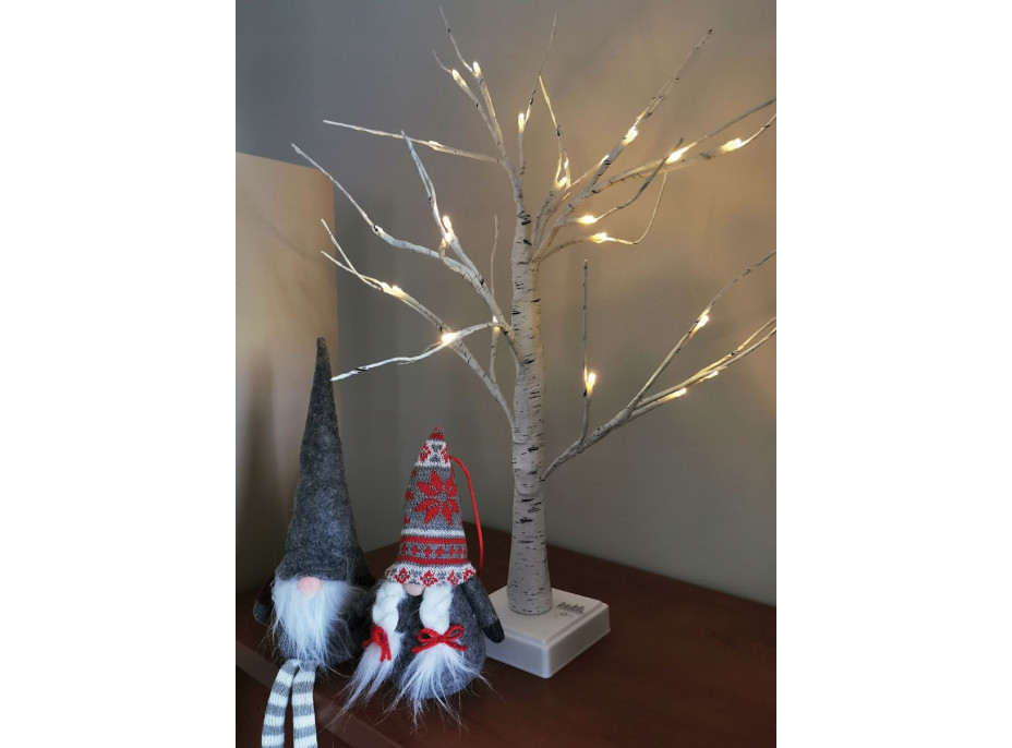 Vianočný LED brezový stromček - 60 cm - 24 LED