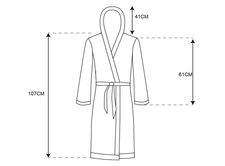 Pánsky župan TEDDY - šedý