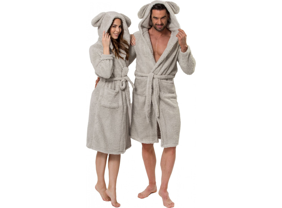 Pánsky župan TEDDY - šedý