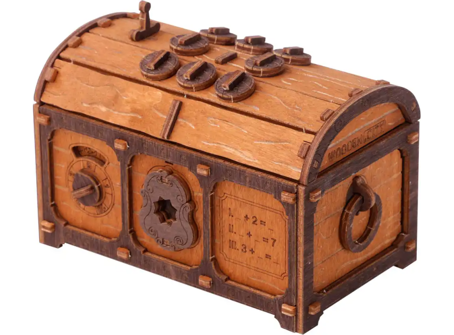 WOODEN CITY 3D drevené puzzle Escape room: Truhla s pokladom 165 dielikov