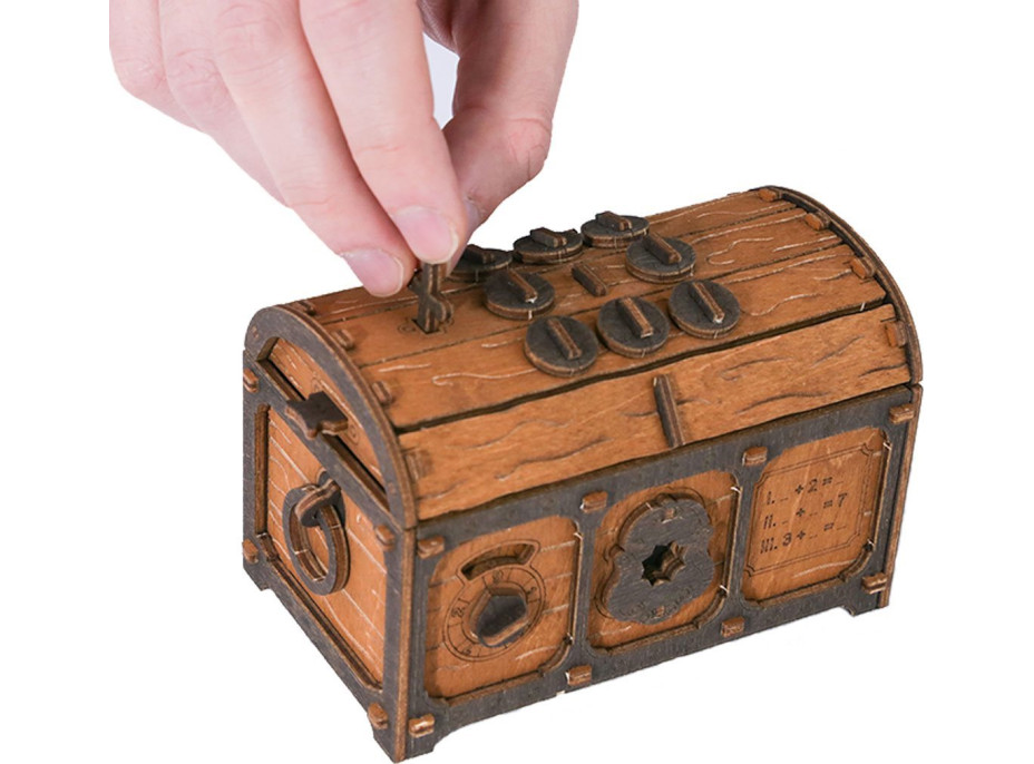 WOODEN CITY 3D drevené puzzle Escape room: Truhla s pokladom 165 dielikov