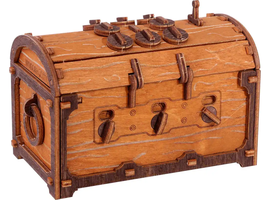 WOODEN CITY 3D drevené puzzle Escape room: Truhla s pokladom 165 dielikov