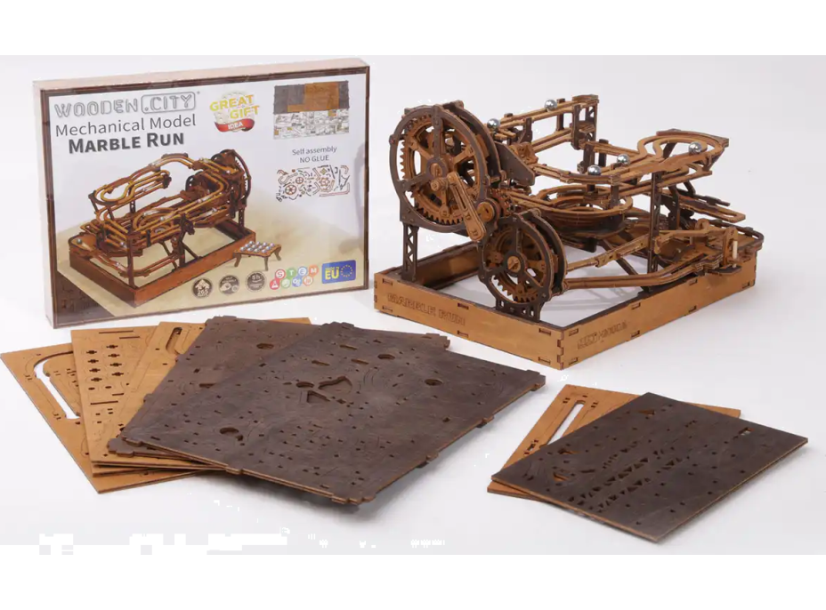 WOODEN CITY 3D drevené puzzle Guličková dráha 265 dielikov