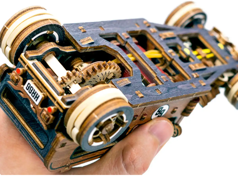 WOODEN CITY 3D puzzle Automobil Hot Rod Limitovaná edícia 142 dielov