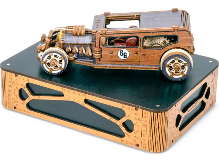 WOODEN CITY 3D puzzle Automobil Hot Rod Limitovaná edícia 142 dielov