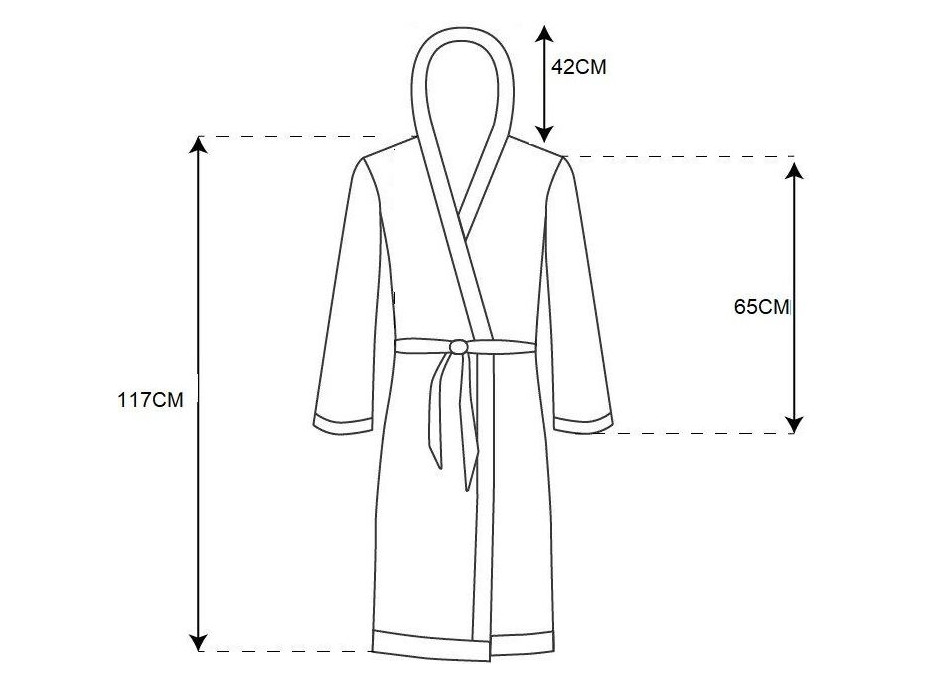 Pánsky župan TEDDY - šedý