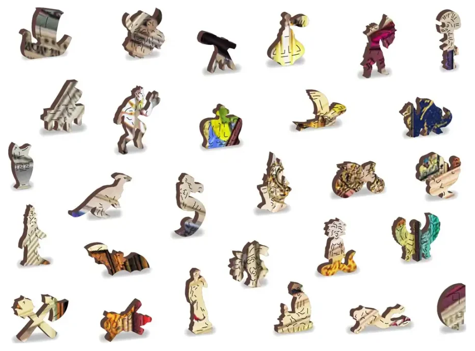 WOODEN CITY Drevené puzzle Priania v kníhkupectve 2v1, 4000 dielikov