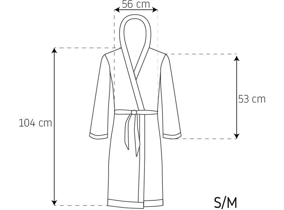 Dámsky župan SAMANTHA - krémovo biely