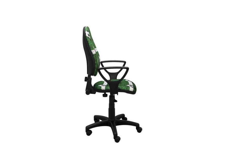 Detská otočná stolička TYP 5 - FUTBAL zelenáDětská otočná stolička GREG - FUTBAL zelená