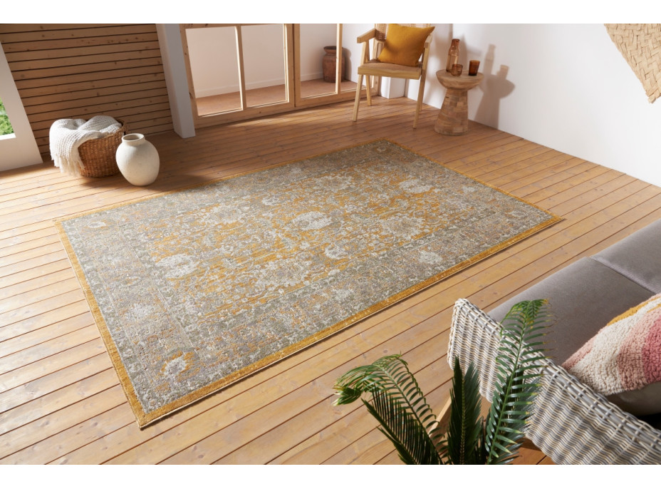 Kusový koberec Cairo 105590 Luxor Gold – na von aj na doma