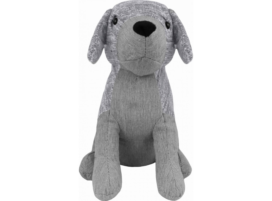 Zarážka do dverí CALM DOG 23 cm - Psík - šedý