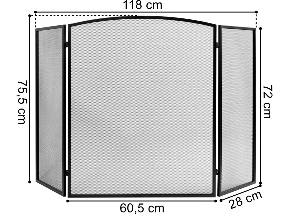 Krbová zástena WESTA 118 cm