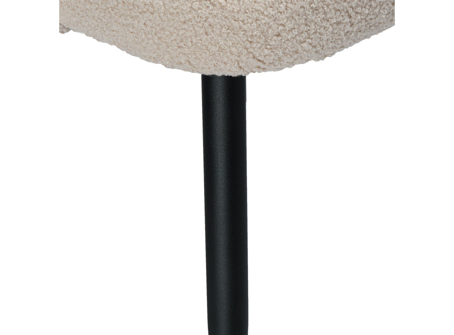 Kreslo HAMPTON TEDDY bouclé - béžové