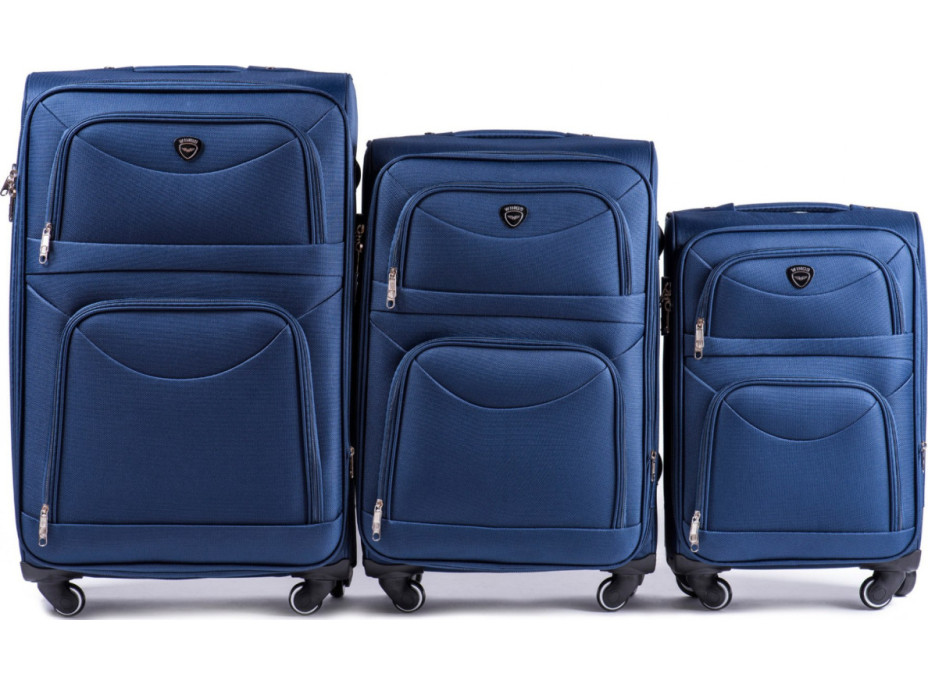 Moderné cestovné tašky MOVE 4 - set S+M+L - modré