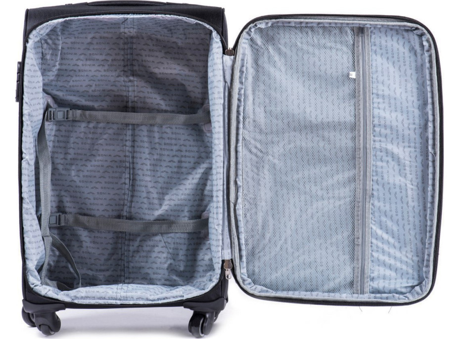 Moderné cestovné tašky MOVE 2 - set S+M+L - tmavo zelené