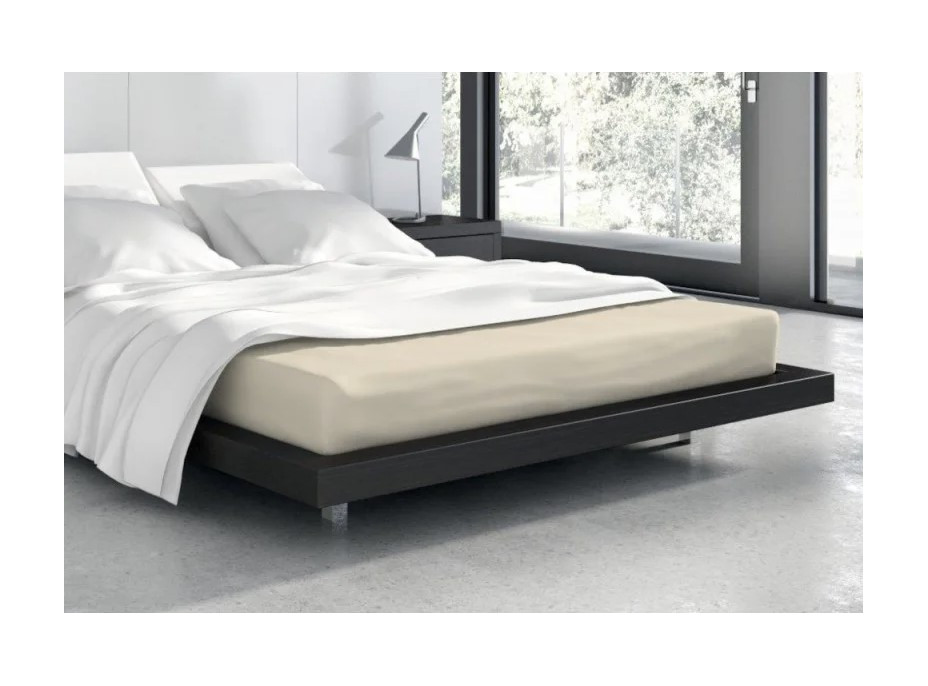 Froté prestieradlo VANILLE 200x220 cm + 25cm - béžové