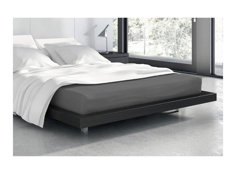 Froté prestieradlo VANILLE 200x180 cm + 25cm - tmavo šedé