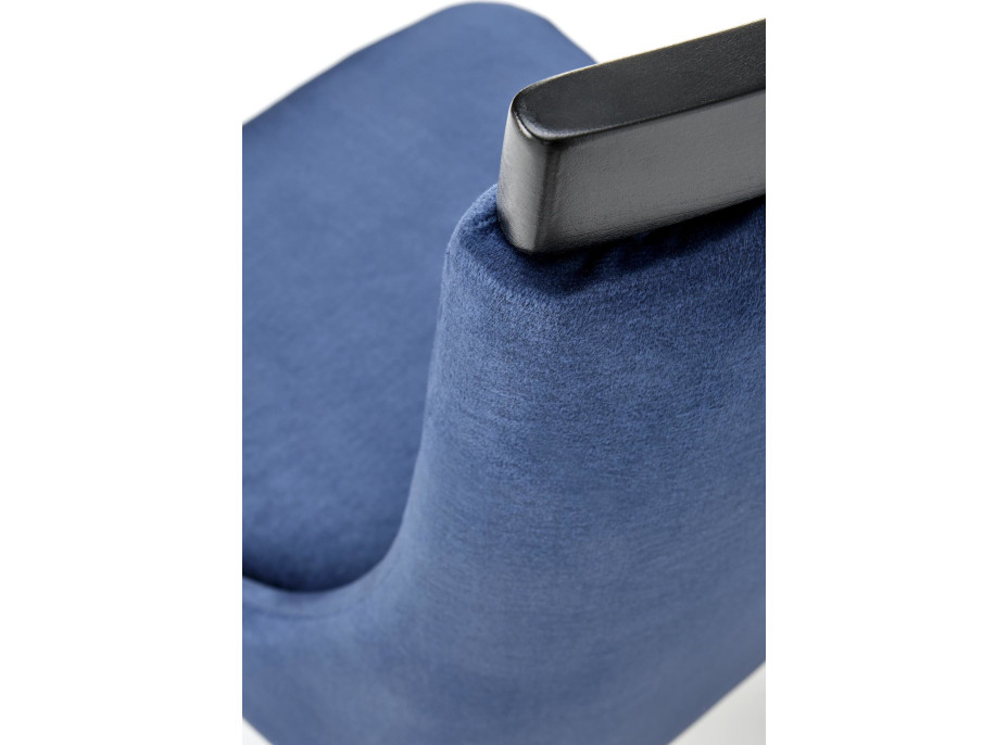 Jedálenská stolička ARISTOCRAT - čierna / tmavo modrá