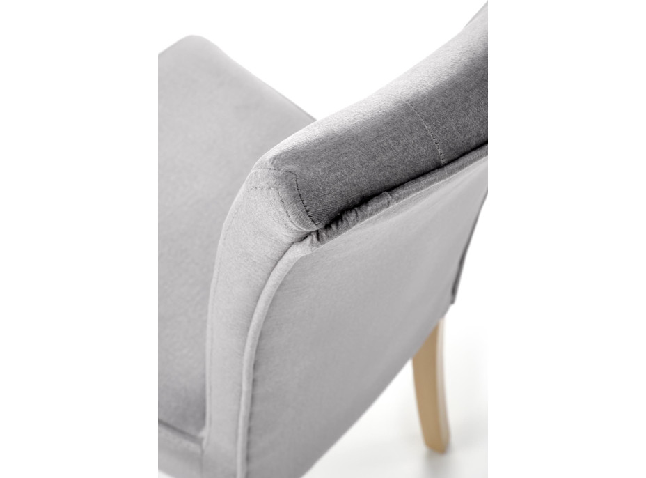Jedálenská stolička NEW ENGLAND - dub medový / popolavo šedá
