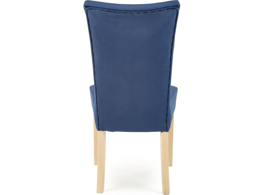 Jedálenská stolička NEW ENGLAND - dub medový/tmavo modrá