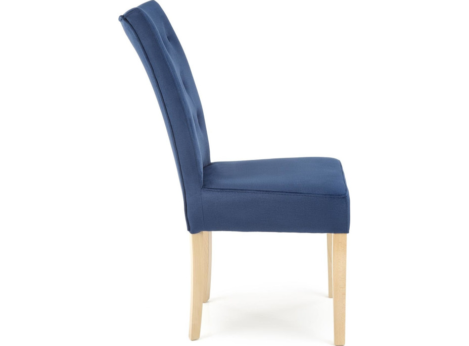 Jedálenská stolička NEW ENGLAND - dub medový/tmavo modrá