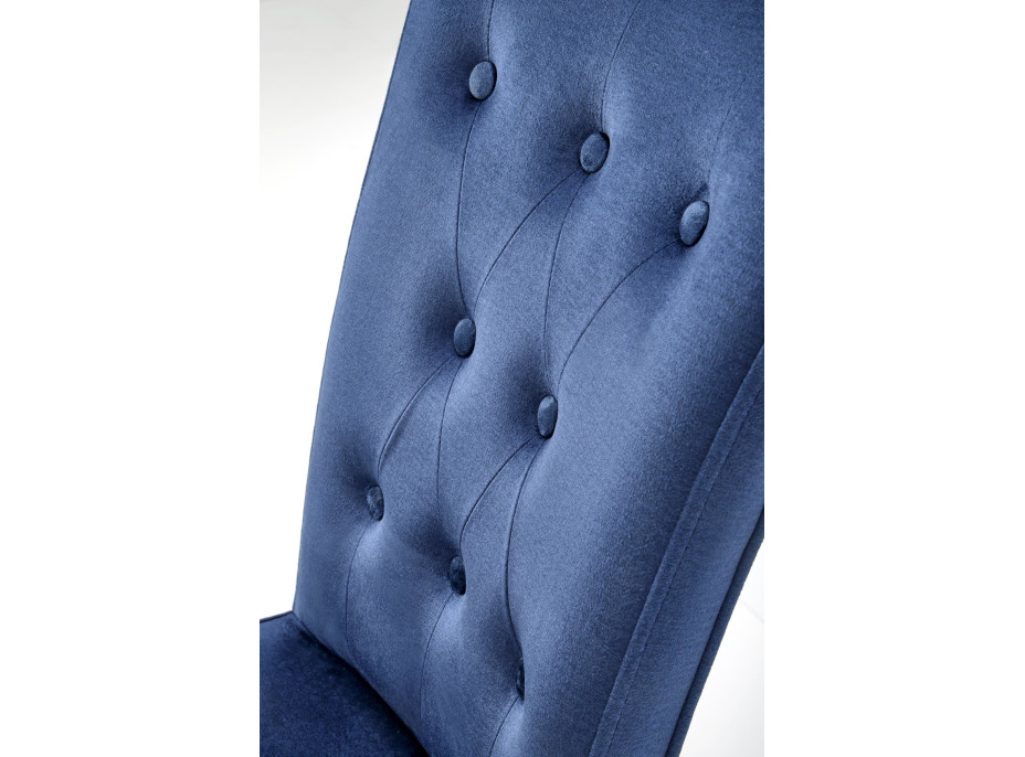 Jedálenská stolička NEW ENGLAND - dub medový/tmavo modrá