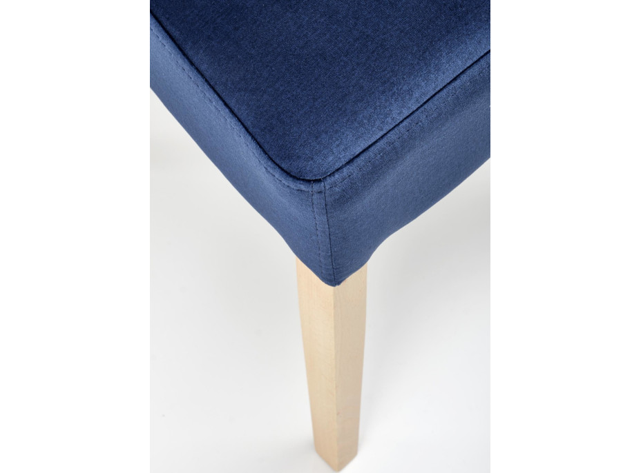 Jedálenská stolička NEW ENGLAND - dub medový/tmavo modrá