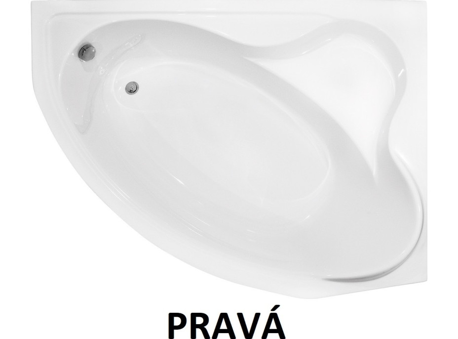 Asymetrická vaňa DELFINA