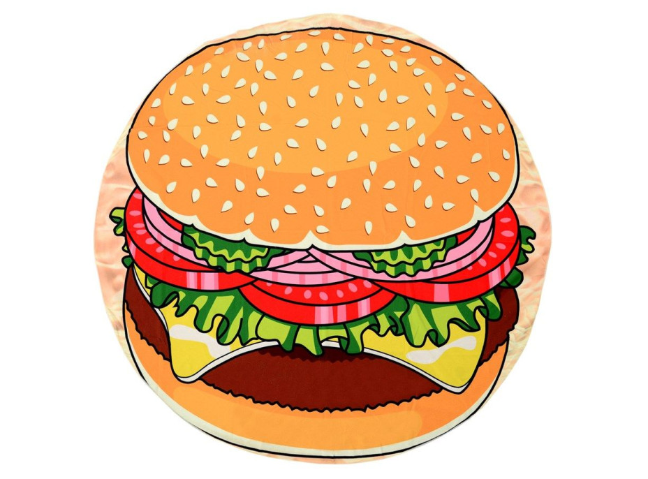 Okrúhla plážová osuška HAMBURGER