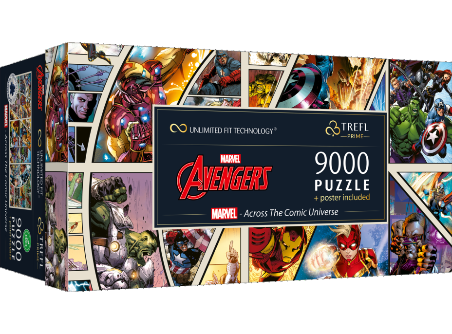 TREFL Puzzle UFT Marvel Avengers: Naprieč komiksovým vesmírom 9000 dielikov