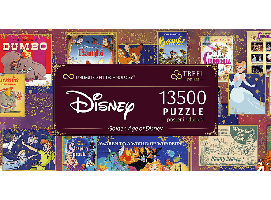 TREFL Puzzle UFT Zlatý vek Disney 13500 dielikov