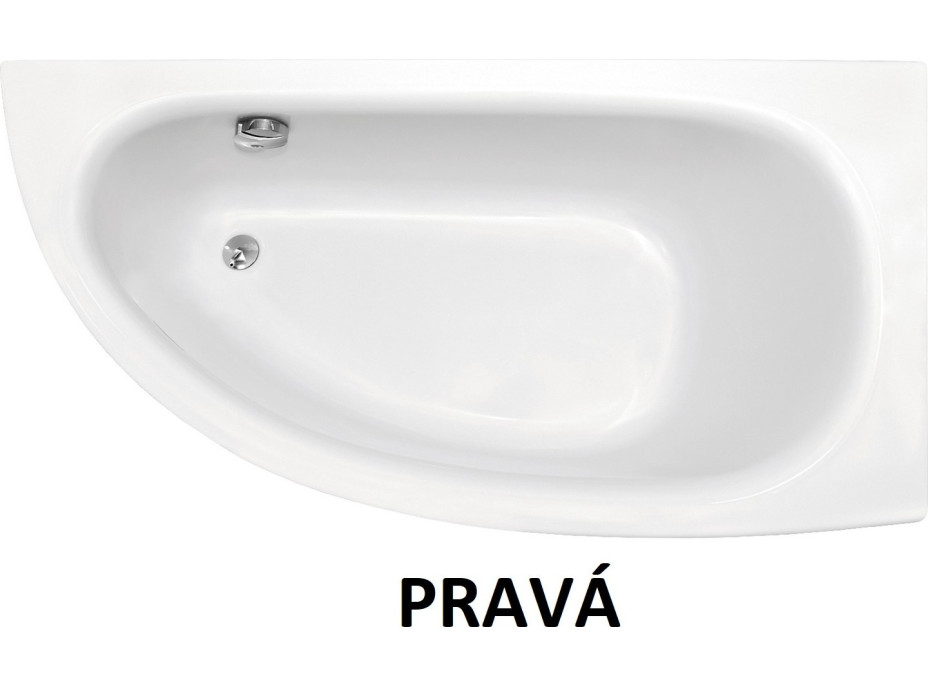 Asymetrická vaňa MILENA