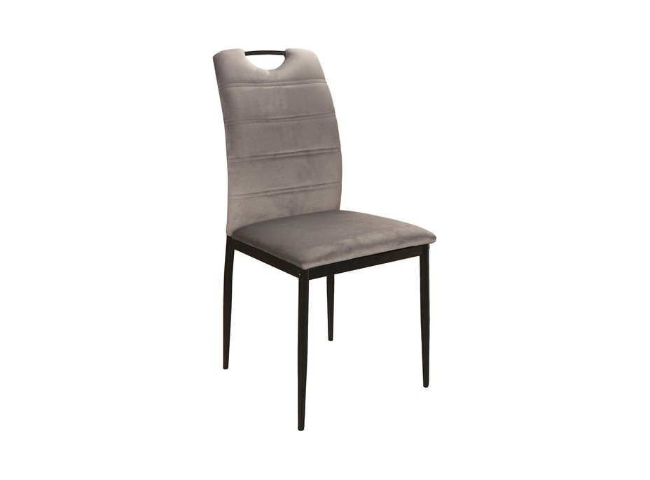 Jedálenská stolička PIRI - čierna / sivá