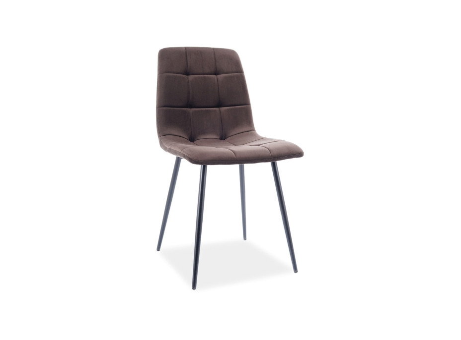 Jedálenská stolička MILAN - čierna / hnedá