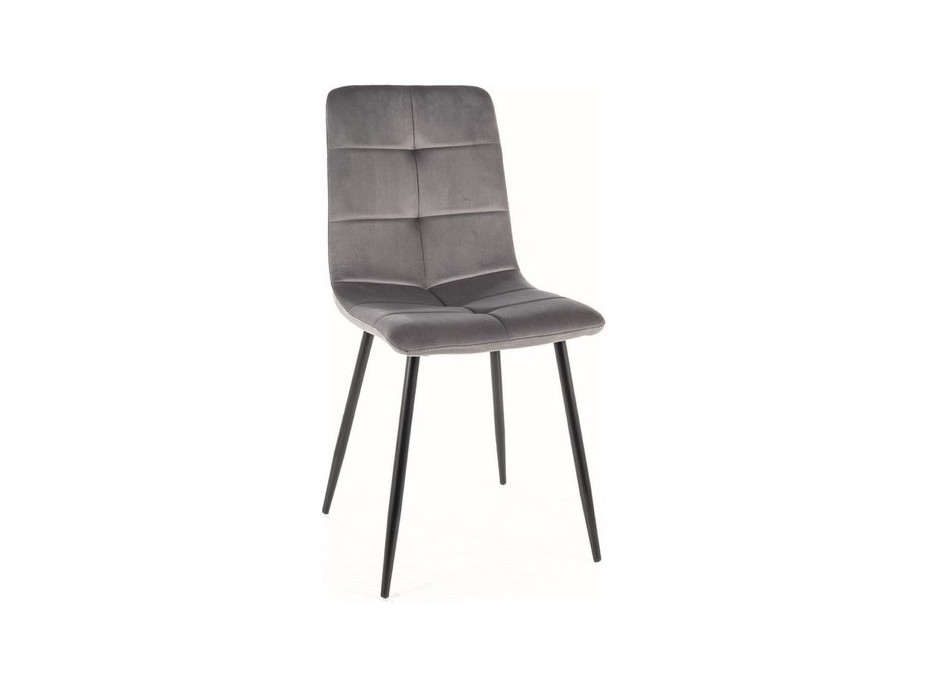 Jedálenská stolička IVA - čierna / sivá