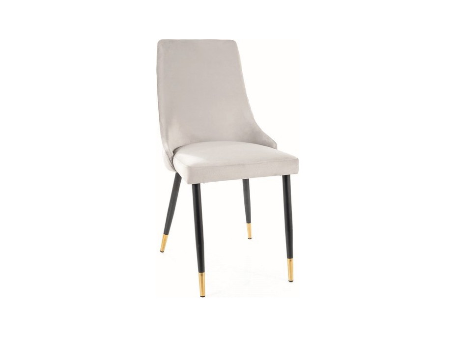 Jedálenská stolička PANINO - zlatá/čierna/svetlo šedá