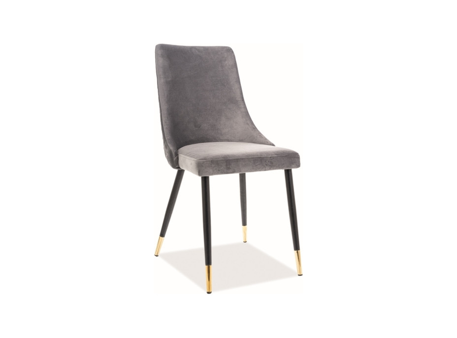 Jedálenská stolička PANINO - zlatá/čierna/sivá