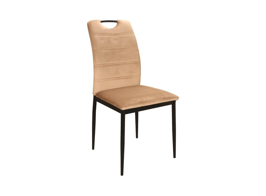 Jedálenská stolička PIRI - čierna / béžová