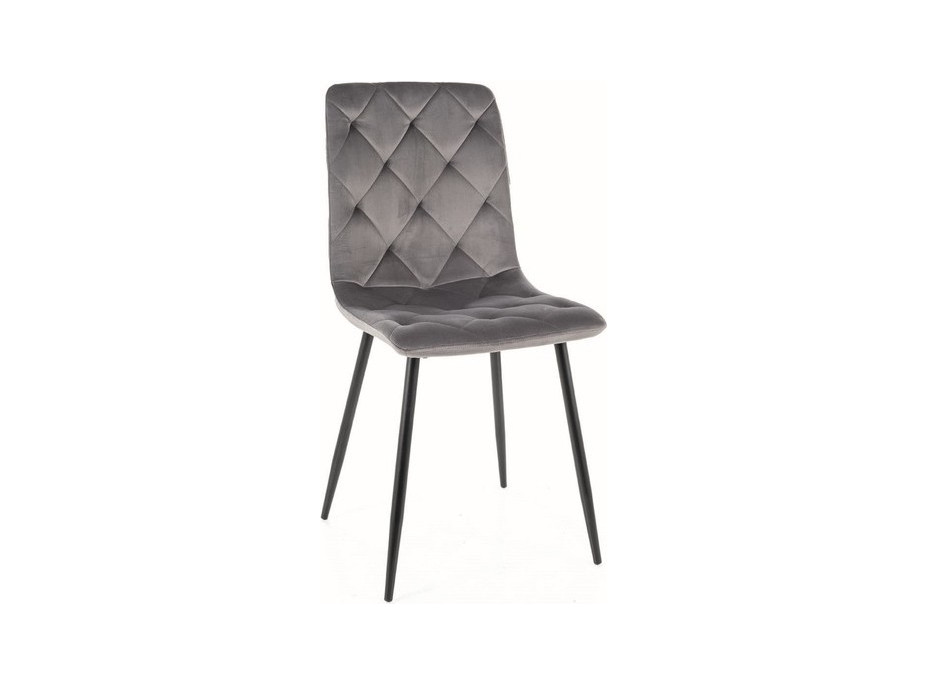 Jedálenská stolička TOM - čierna / sivá