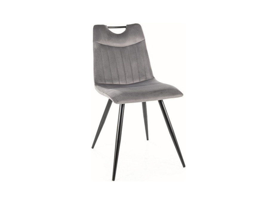 Jedálenská stolička FREO - čierna / sivá (BLUVEL 14)